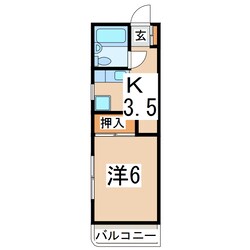 郡山駅 バス23分  島西下車：停歩1分 3階の物件間取画像